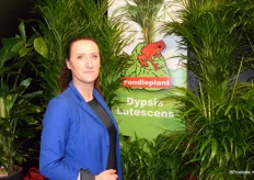 Ania van Fondieplant stond met hun kwaliteits dypsis op de beurs, want ja “Groen blijft in trek”